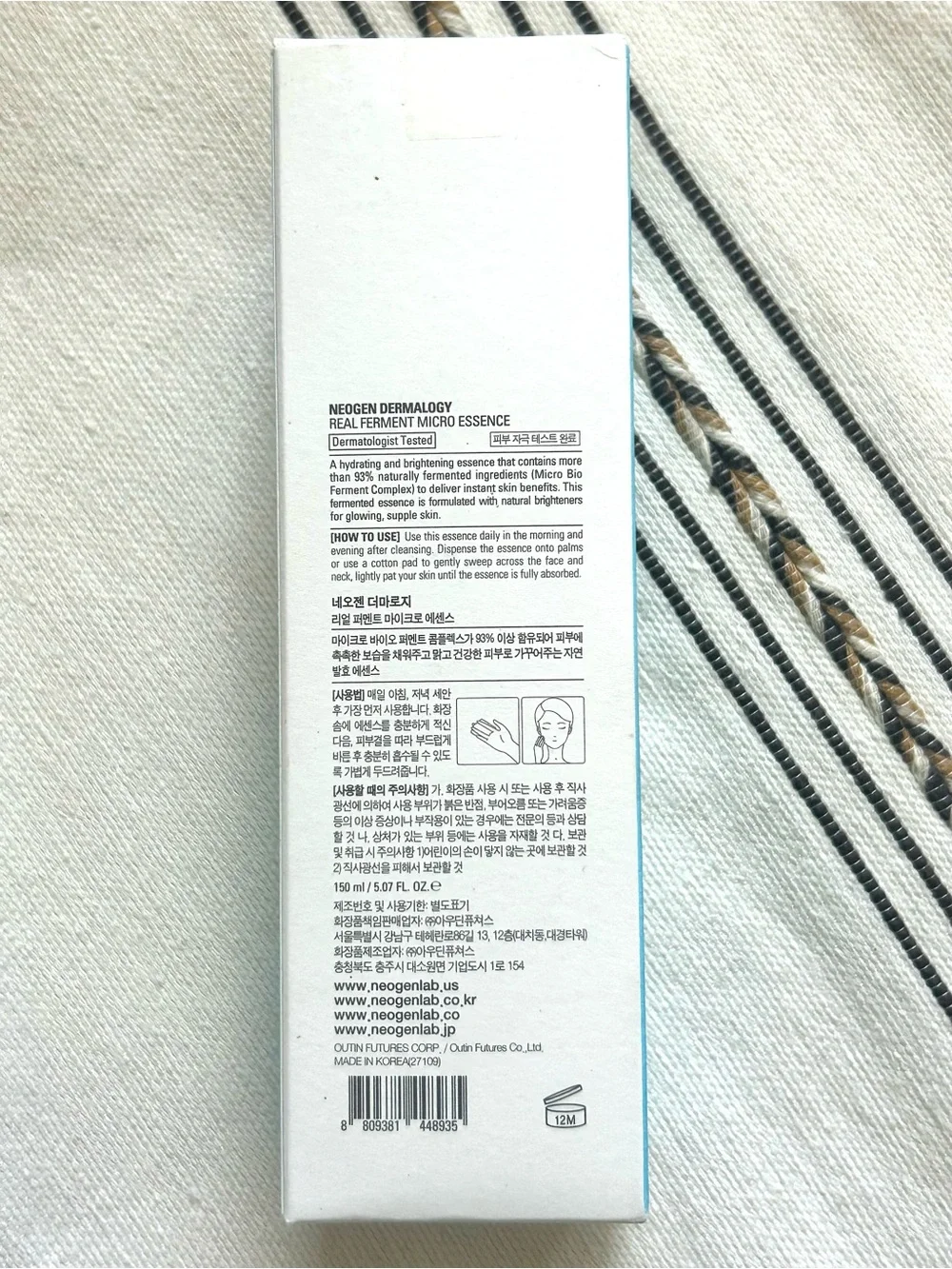 NEOGEN Dermalogy Real Ferment Micro Essence 150ml New Sealed EXP 05/2027